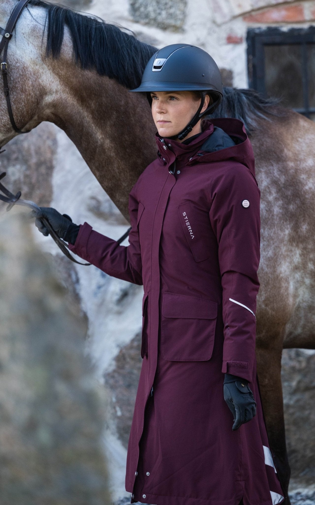 Stella Winter Coat - MerlotStierna UK