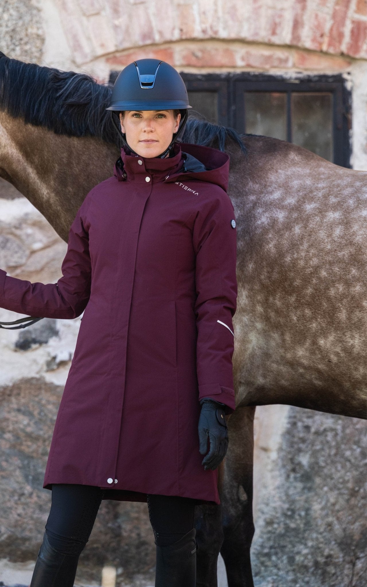 Stella Winter Short Coat - MerlotStierna UK