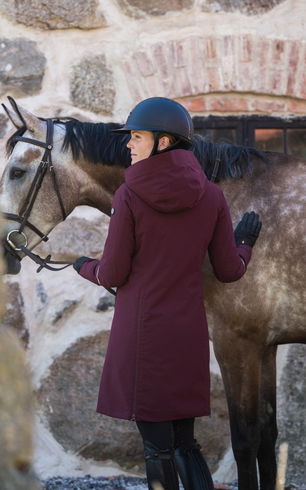 Stella Winter Short Coat - MerlotStierna UK