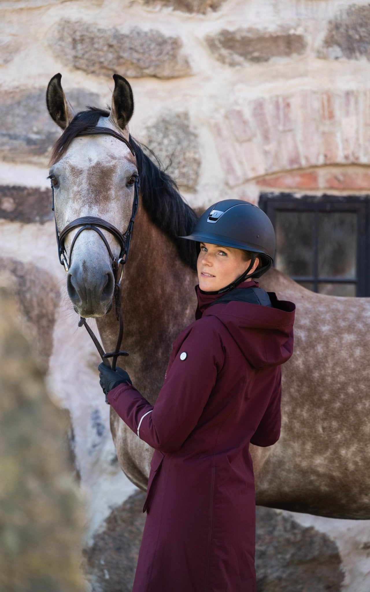 Stella Winter Short Coat - MerlotStierna UK