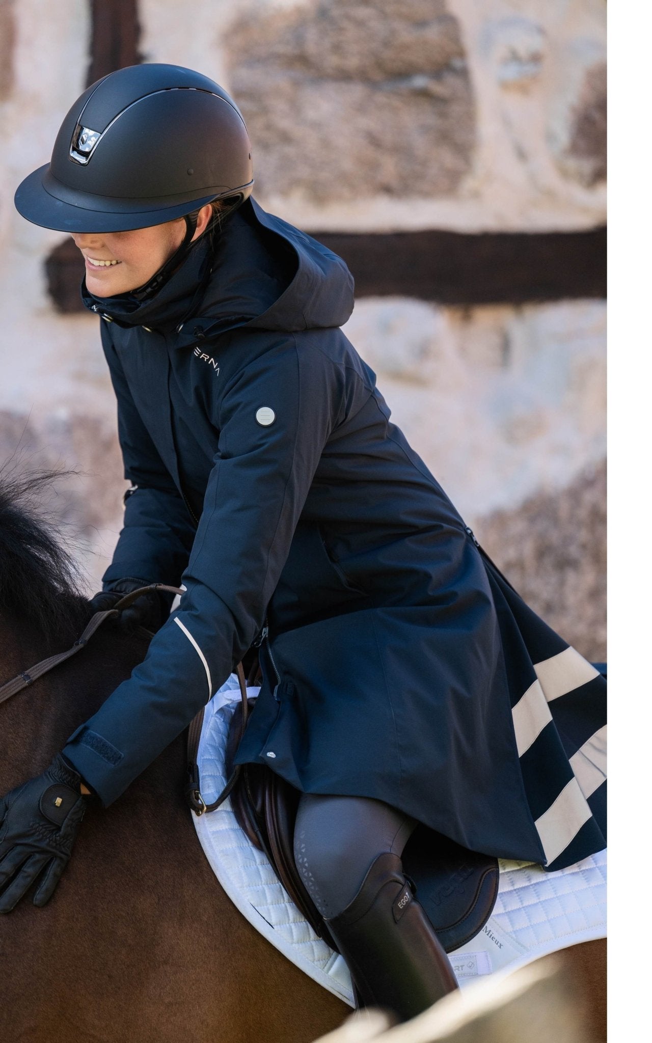 Stella Winter Short Coat - Midnight NavyStierna UK