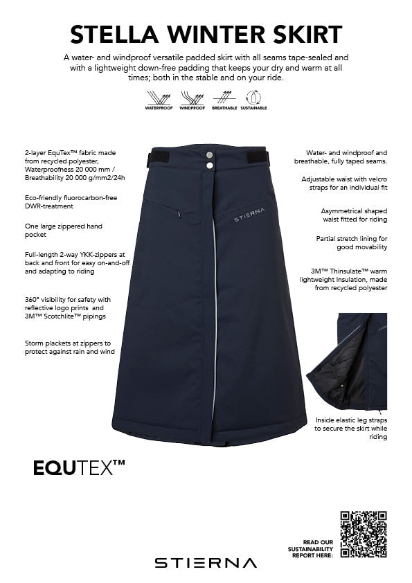 Winter Riding Skirt - BlackStierna UK