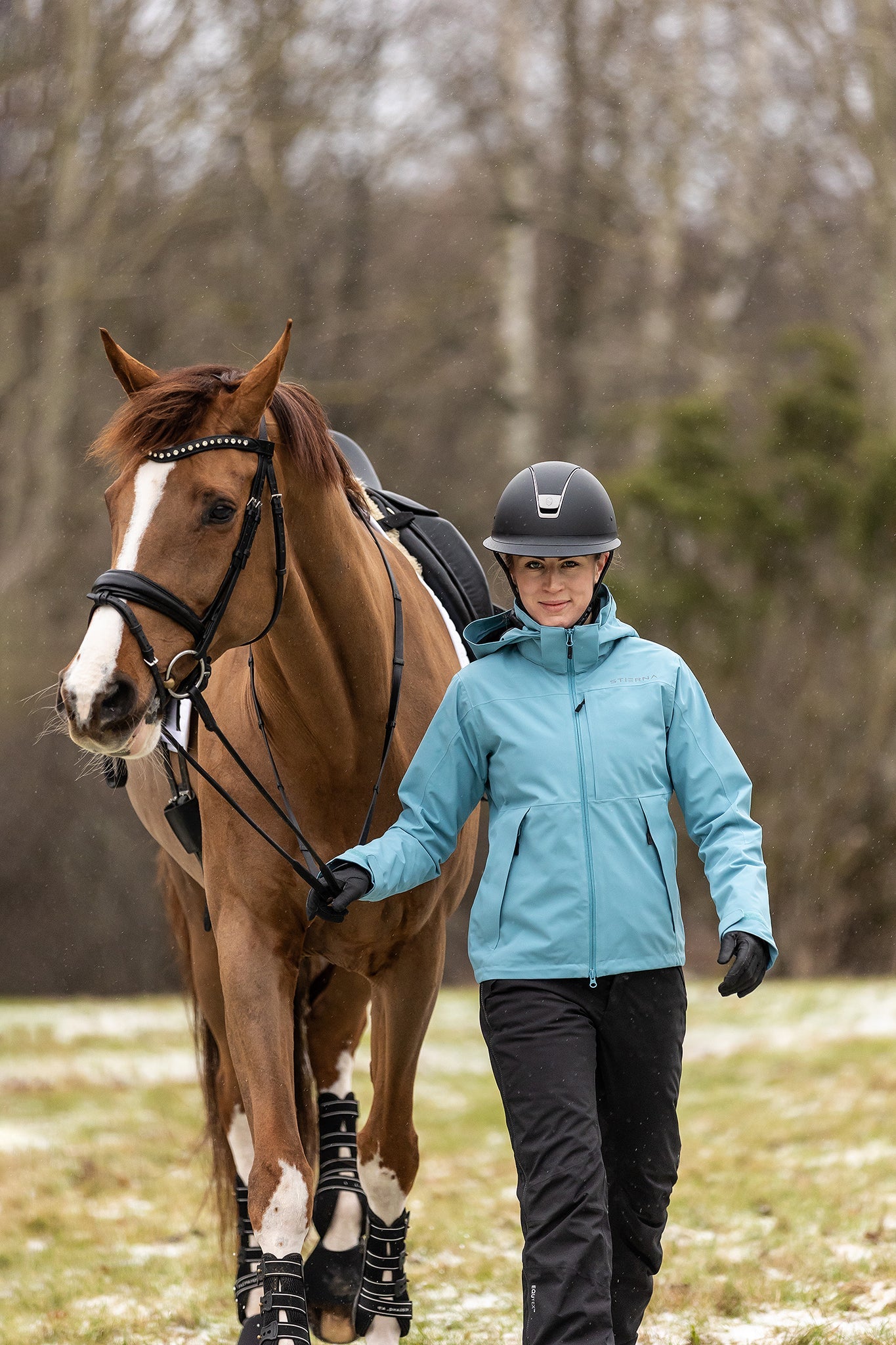 Storm Rain Jacket - Dark EnamelStierna UK